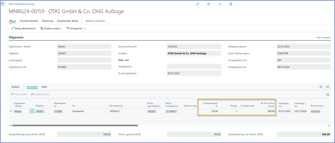 Geb. Einkaufsrechnung