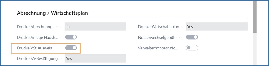 Drucke Vorsteuerausweis