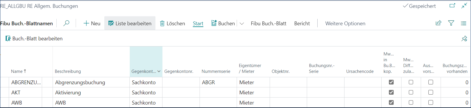 Buchblatt bearbeiten