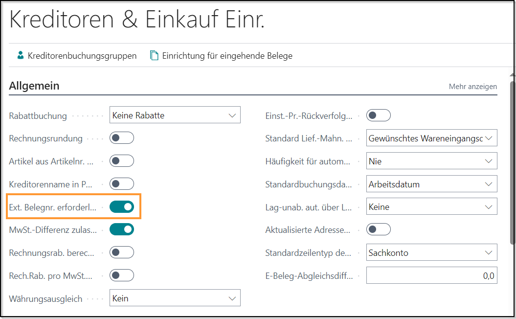 Kreditoren & Einkauf
