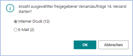 Versandauftrag