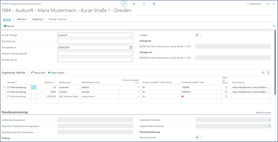 Anfrage-Anonymisierung
