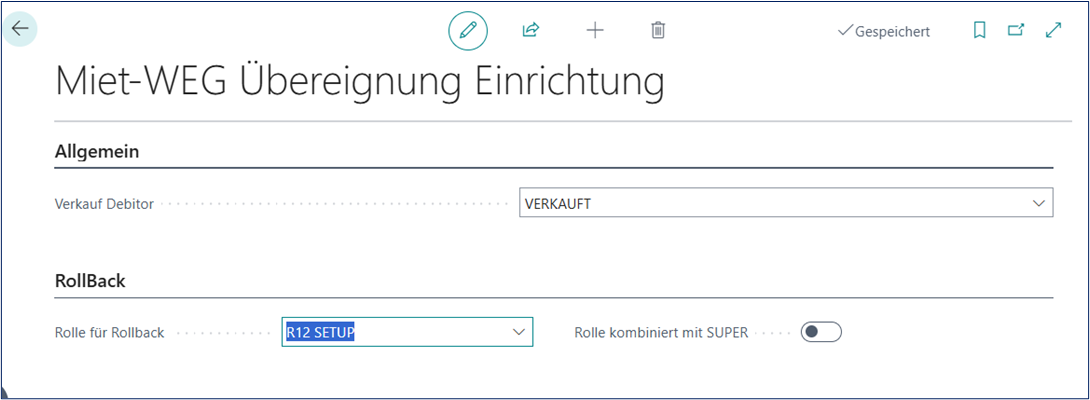 Einrichtung