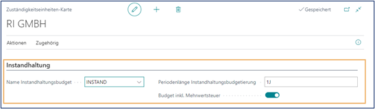 Zuständigkeitenkarte