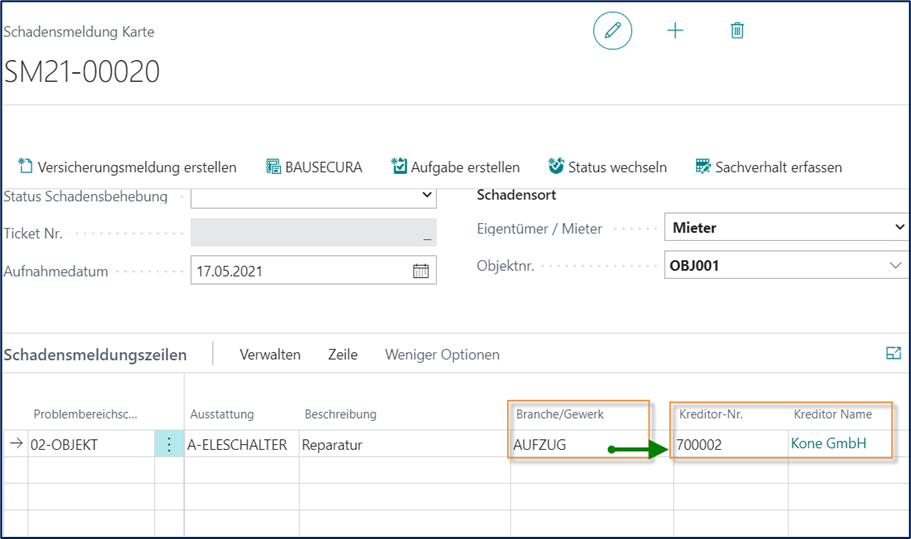 SchadensmeldungKarte