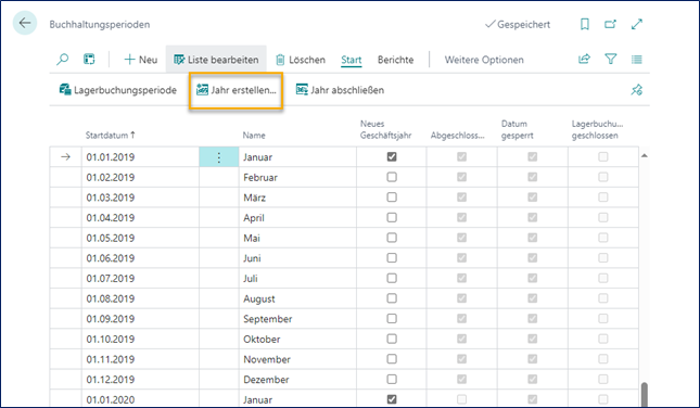 Buchhaltungsperioden