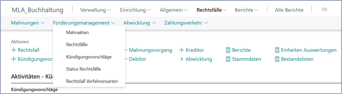 Forderungsmanagement