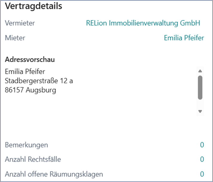 Vertragsdetails