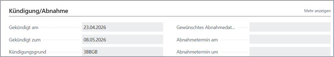 Kündigung