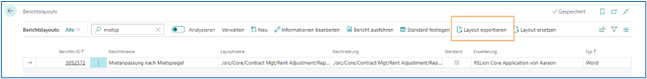 Layout exportieren