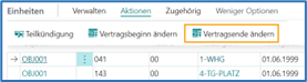 Vertragsende ändern