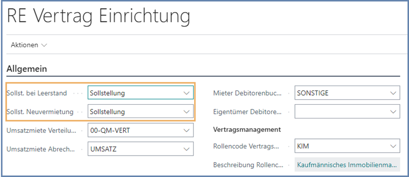 Sollst. bei Leerstand
