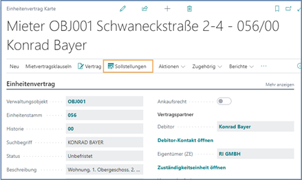 Einheitenvertrag Karte