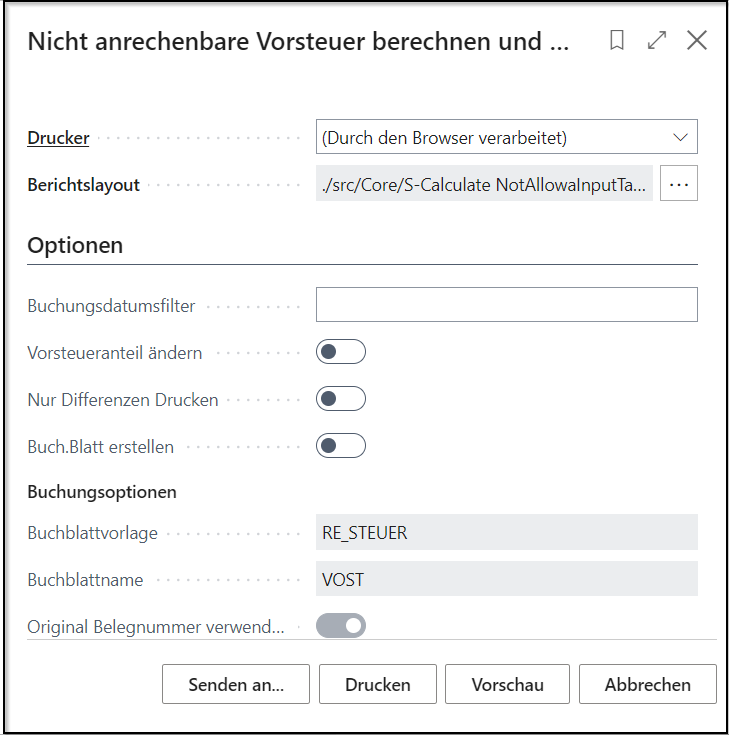 Nicht anrechenbare VST