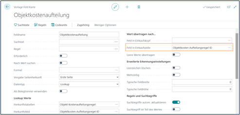 Objektkostenaufteilung