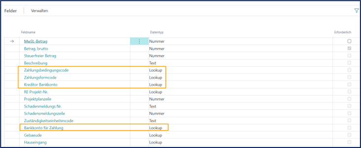 Zahlungsbedingungscode