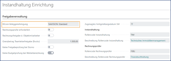 Instandhaltung Einrichtung
