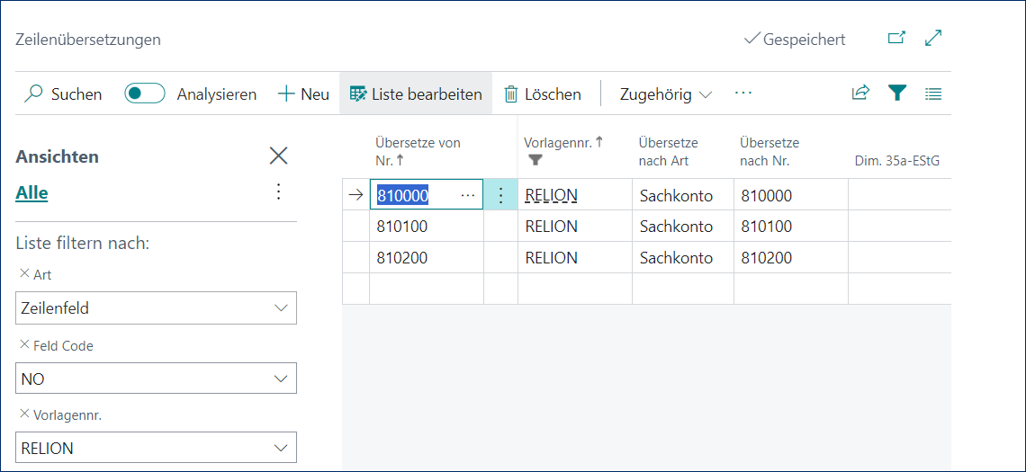 Zeilenüberschreitung