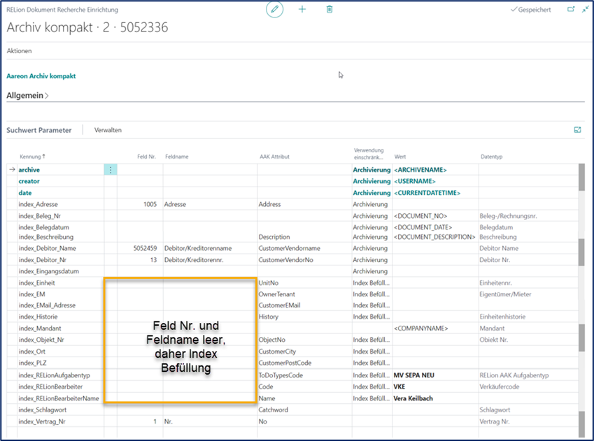 Recherche Einrichtung