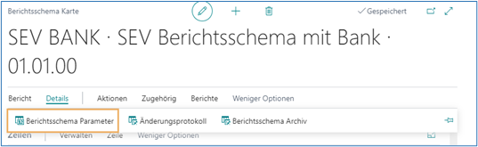 Berichtsschema Parameter