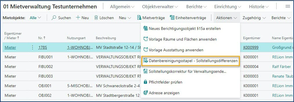 Datenbereinigungsstapel