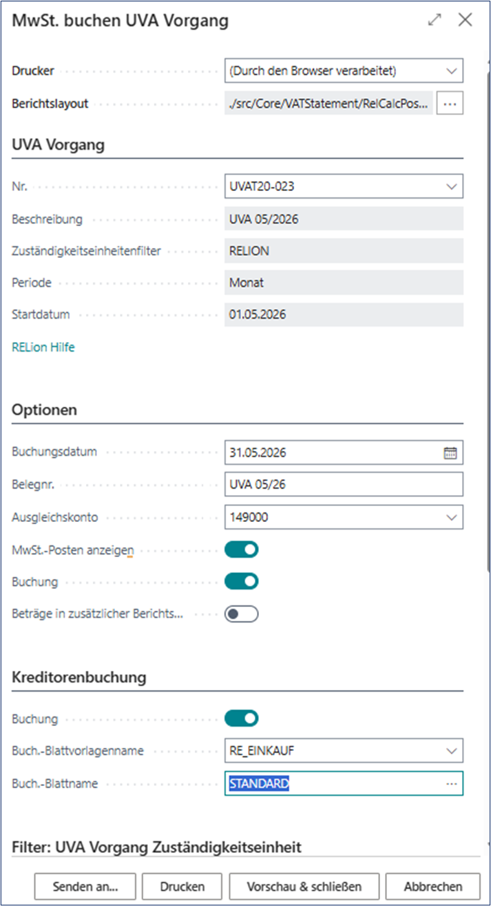 MwSt. buchen