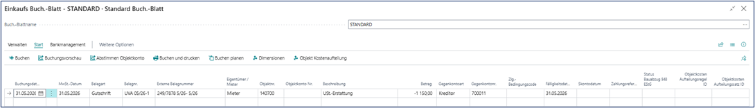 Buchblatt