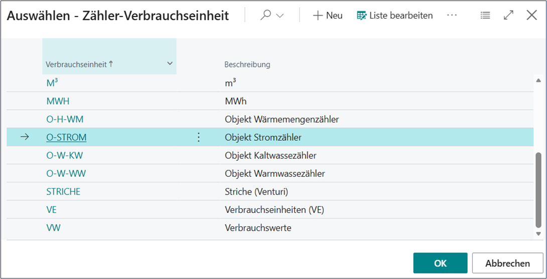 Verbrauchseinheit