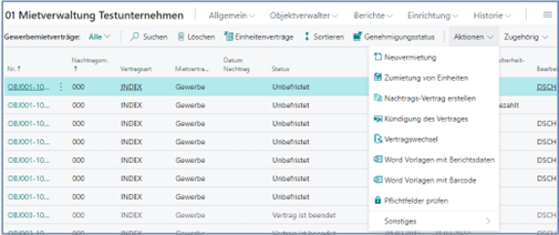 Gewerbemietverträge