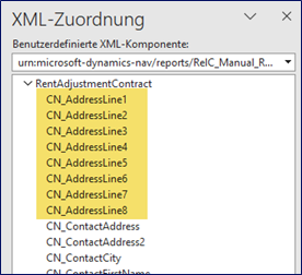 XML-Zuordnung