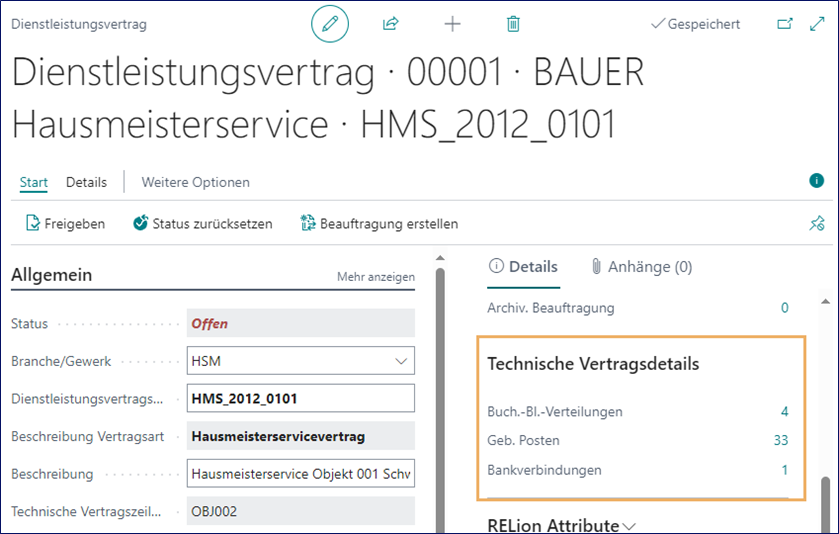 Dienstleistungsvertrag