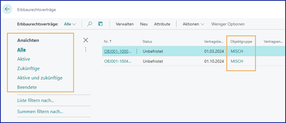 Erbbaurechtsverträge