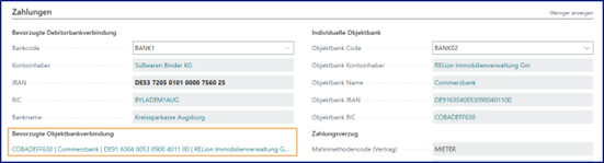 Objektbankverbindung