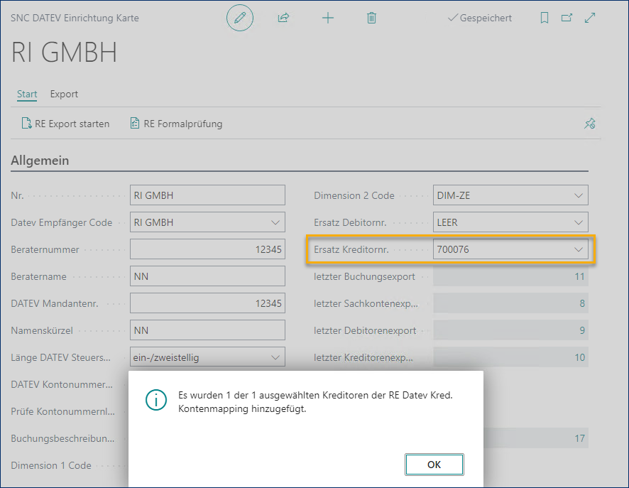Datev Kreditoren Export