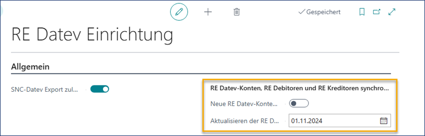 RE DATEV-Konten